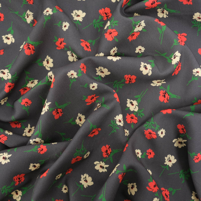 Viscose Romance Grise - Maison Klem